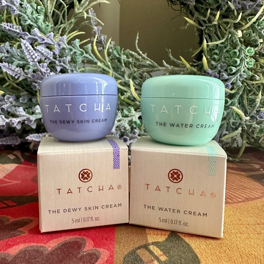 Tatcha Dewy Skin Cream and Tatcha Water Skin Cream